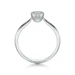 Pierścionek z białego złota z diamentem